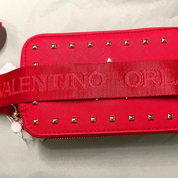 Valentino Orlandi Red Double Zip Camera Crossbody Bag - Picture 7 of 13